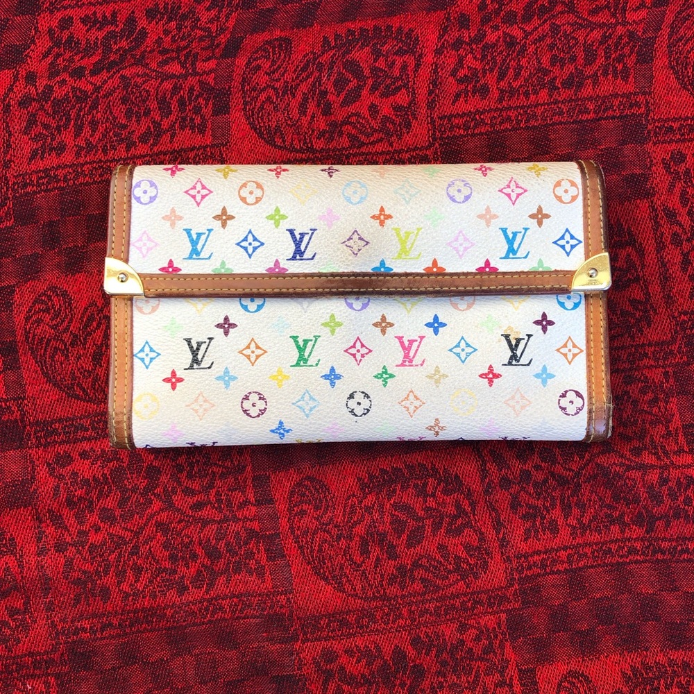 Louis Vuitton multi color long Wallet
